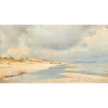 BRACHT, EUGEN (1842-1921), „Strand auf Rügen“u.li. sign. 'EUGEN BRACHT', Öl/Leinwand auf Karton