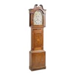 STANDUHR VON WILLIAM BROWERChesterfield, William Bower, um 1850, Eichengehäuse, Ziffernblatt mit