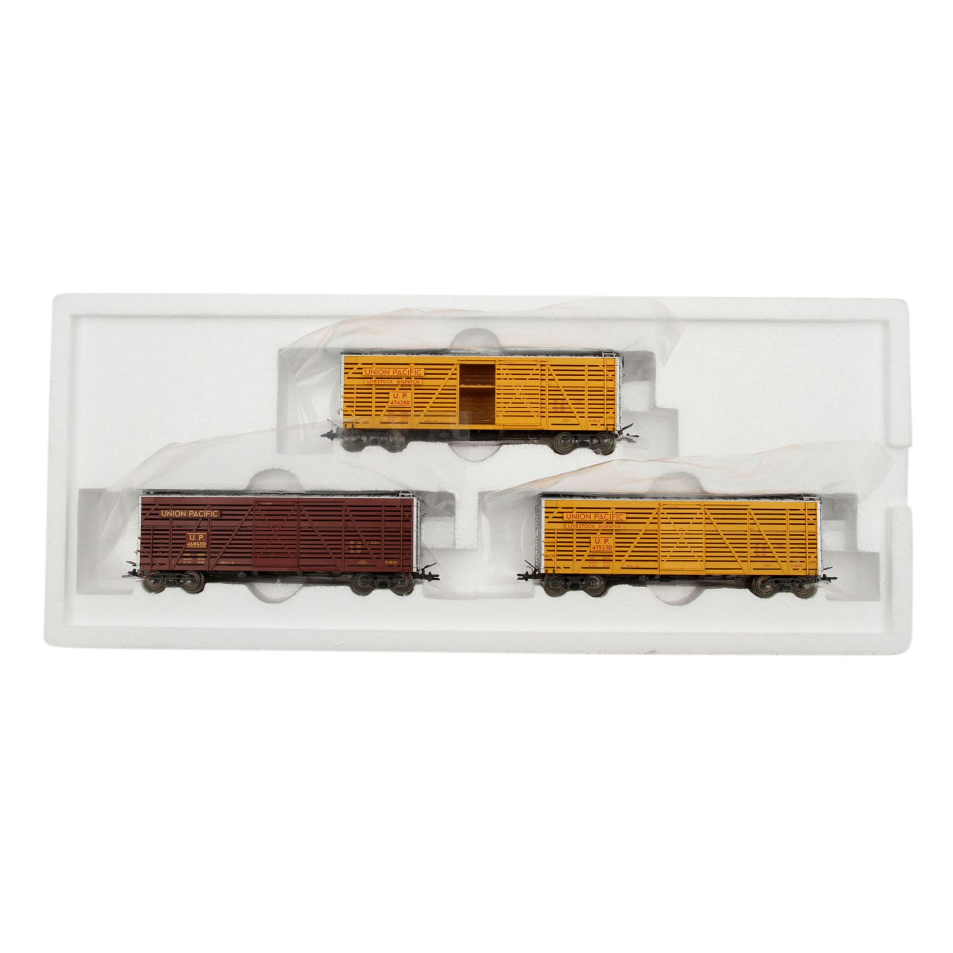 MÄRKLIN Konvolut von drei amerikanischen Wagensets, Spur H0,bestehend aus 45680, 45690 u. 45801. - Image 4 of 4