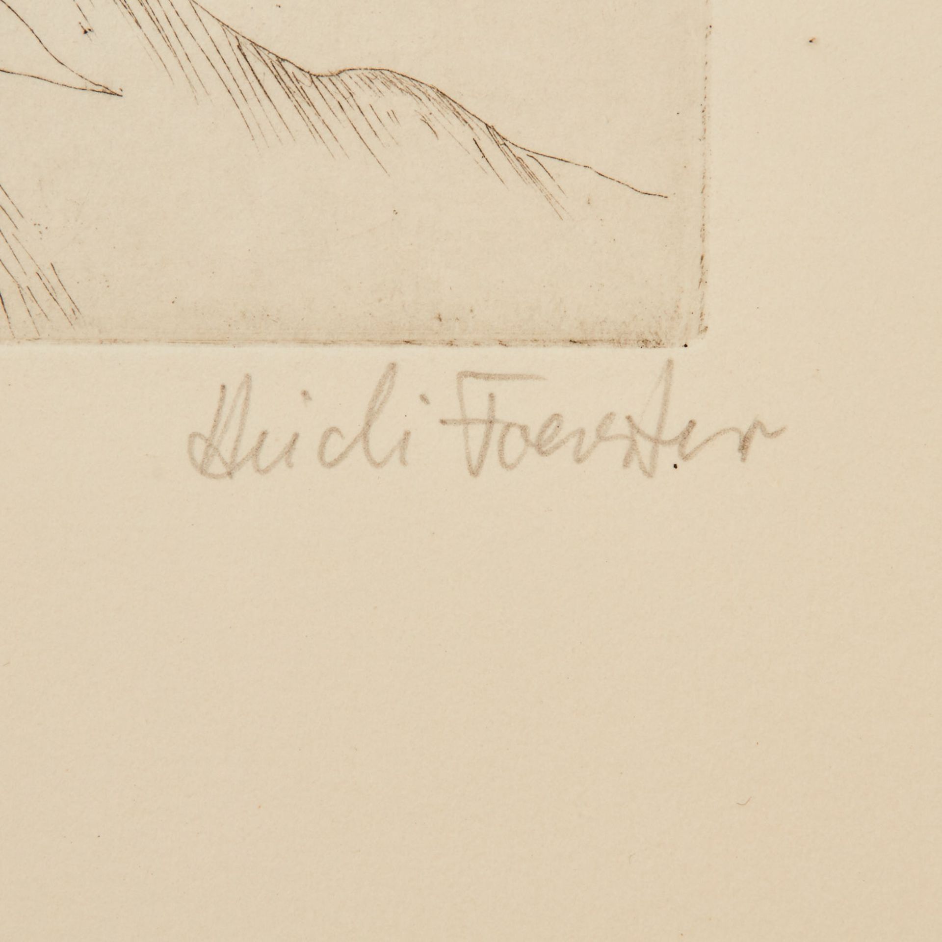 FOERSTER, HEIDI (geb. 1932), 4 Radierungen, diverse Motive,je auf Papier, je u.re. mit Blst. von - Image 2 of 6