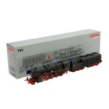 MÄRKLIN Dampflok mit Tender 37171, digital H0,Guss/Kunststoff, schwarz/rot, BR 52 K der DB, BN 52