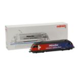 MÄRKLIN E-Lok 34611, delta/digital H0,Guss, mehrfarbig, Aufschrift "Miele", BR Re 4/4 der SBB, BN