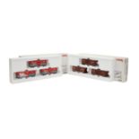 MÄRKLIN Konvolut von zwei amerikanischen Wagensets, Spur H0,bestehend aus 45647 u. 45648. Im