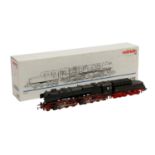 MÄRKLIN Dampflok mit Tender 3102, Spur H0,Kunststoff-Gehäuse m. Guss-Kessel, Mallet, BR 53 der DR,