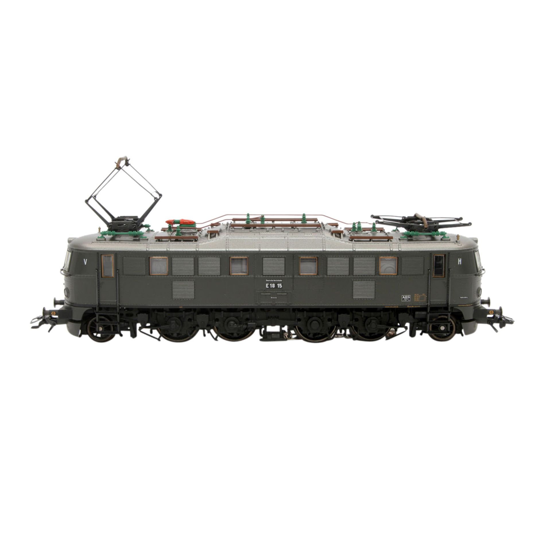 MÄRKLIN zwei E-loks 33681/34351, delta/digital H0,Guss-Gehäuse, bestehend aus 33681: dunkelgrün, - Image 4 of 8