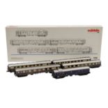 MÄRKLIN Wagenset "Rheingold" 4228, Spur H0,Blech-Gehäuse, beige/blau, bestehend aus 5