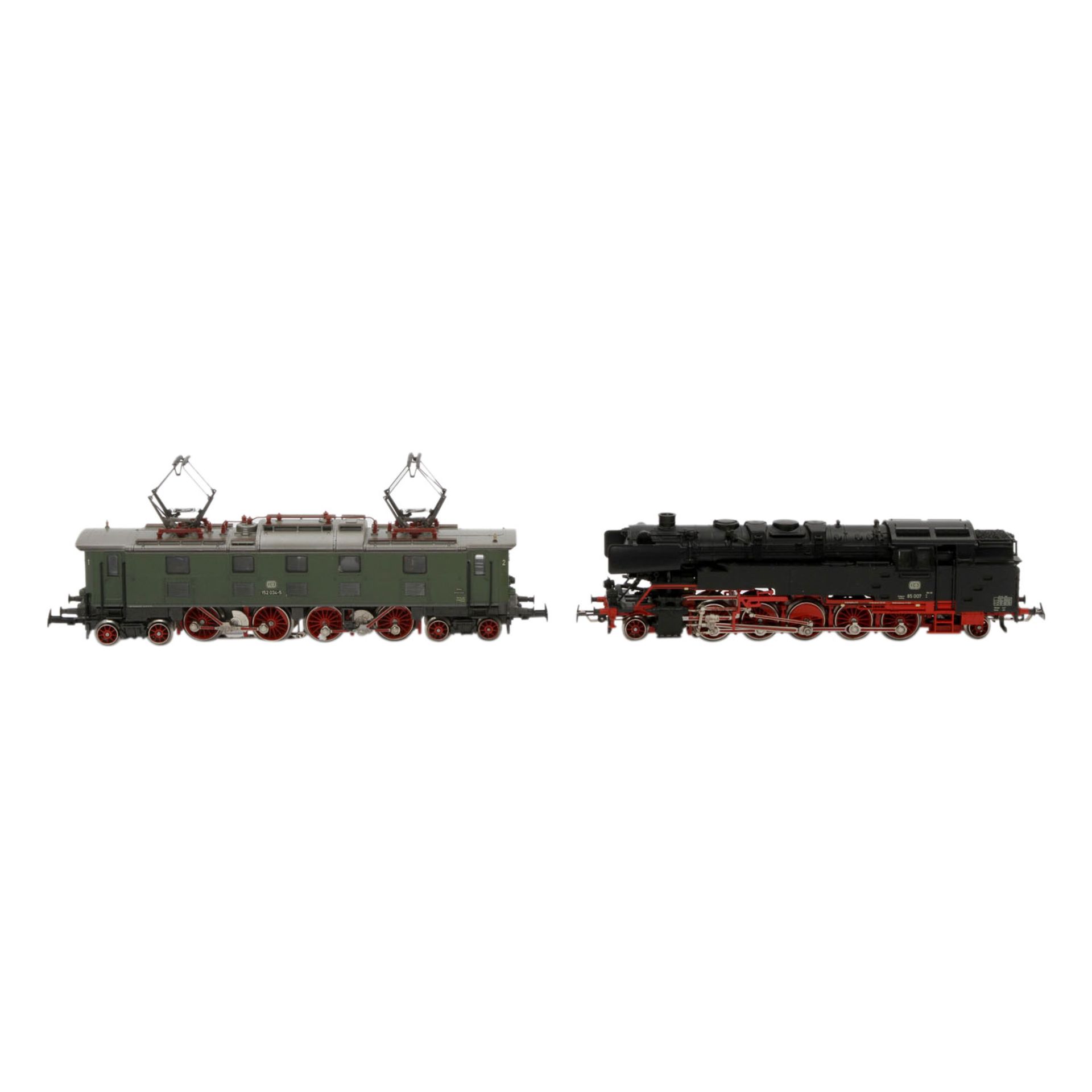 MÄRKLIN zwei Loks 3309/3366, Spur H0,Kunststoff-Gehäuse, Guss-Kessel, bestehend aus Tenderlok - Image 2 of 7