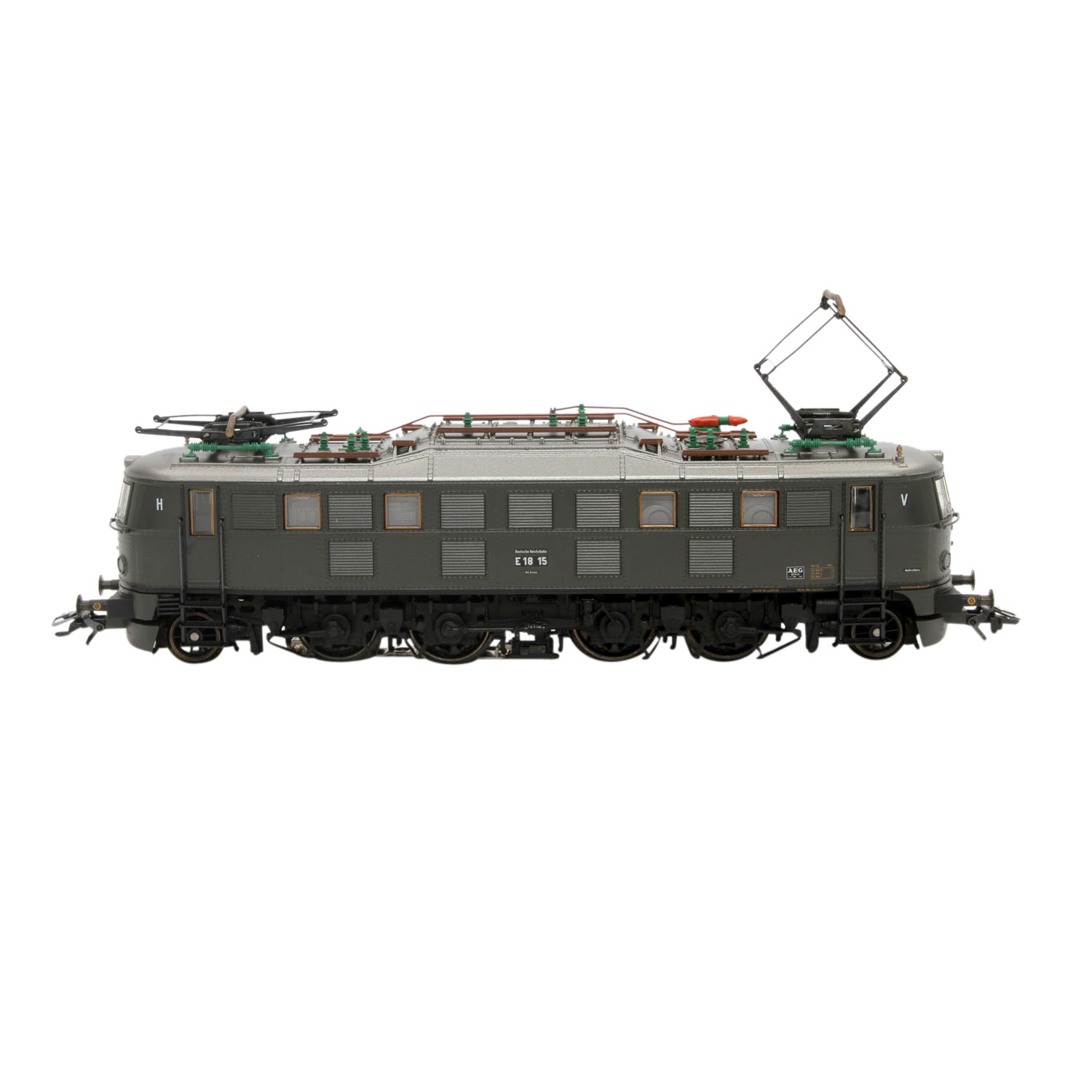 MÄRKLIN zwei E-loks 33681/34351, delta/digital H0,Guss-Gehäuse, bestehend aus 33681: dunkelgrün, - Image 5 of 8