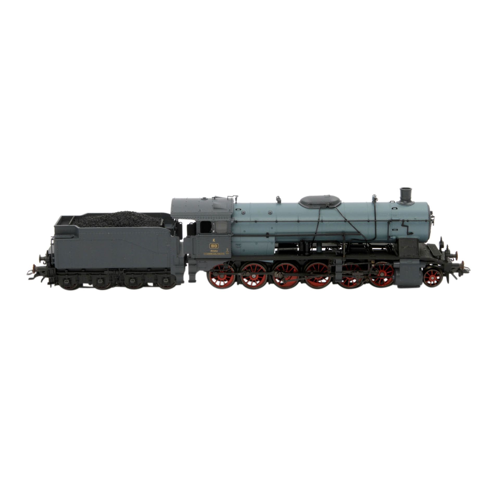 MÄRKLIN Dampflok mit Tender 37059, digital H0,Guss, blau, BR 59 der K.W.St.E., BN 1801, Kohletender. - Image 4 of 7