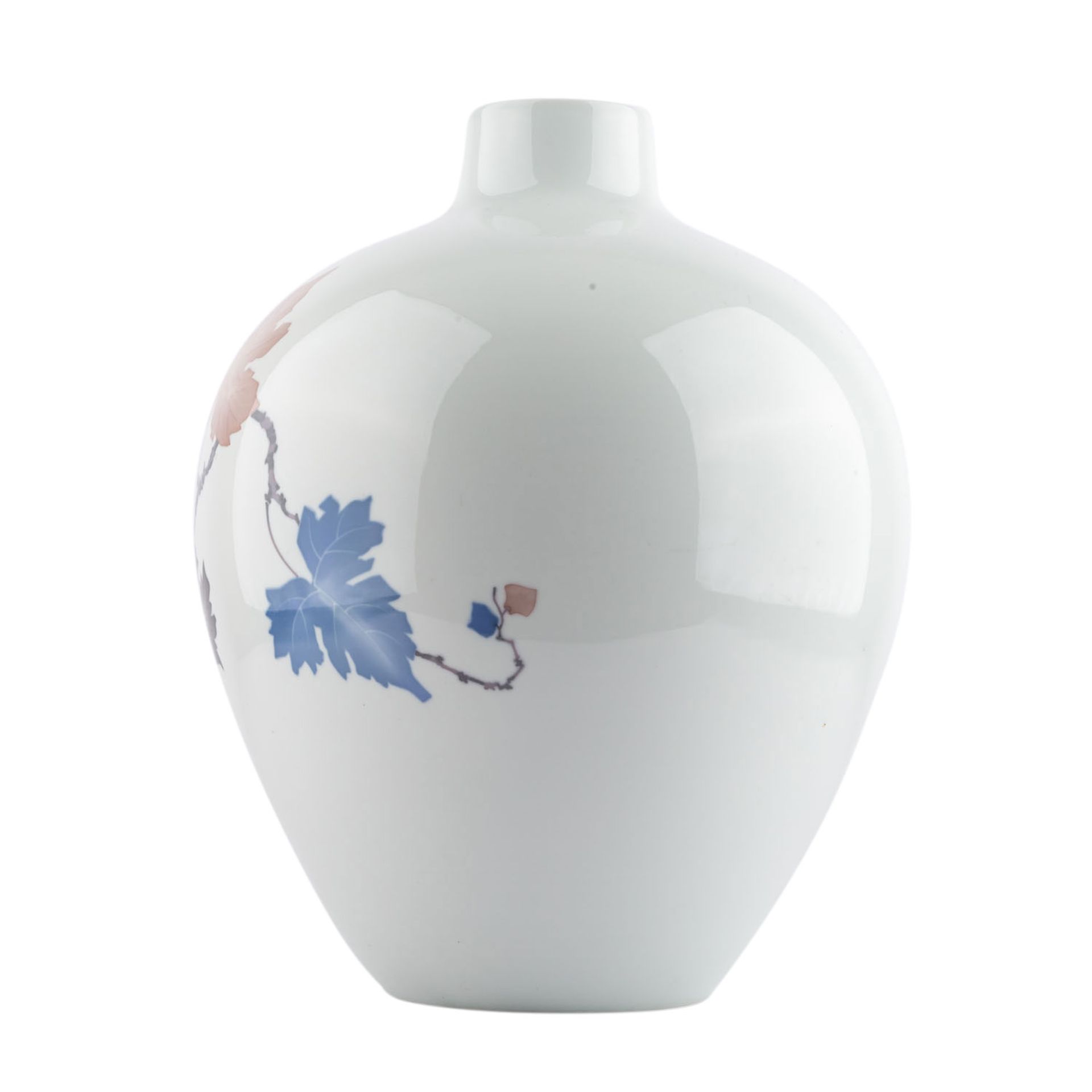 HUTSCHENREUTHER Bodenvase, Marke von 1939-1964.Weißporzellan mit einem Dekor von Weinranken, große - Image 3 of 6