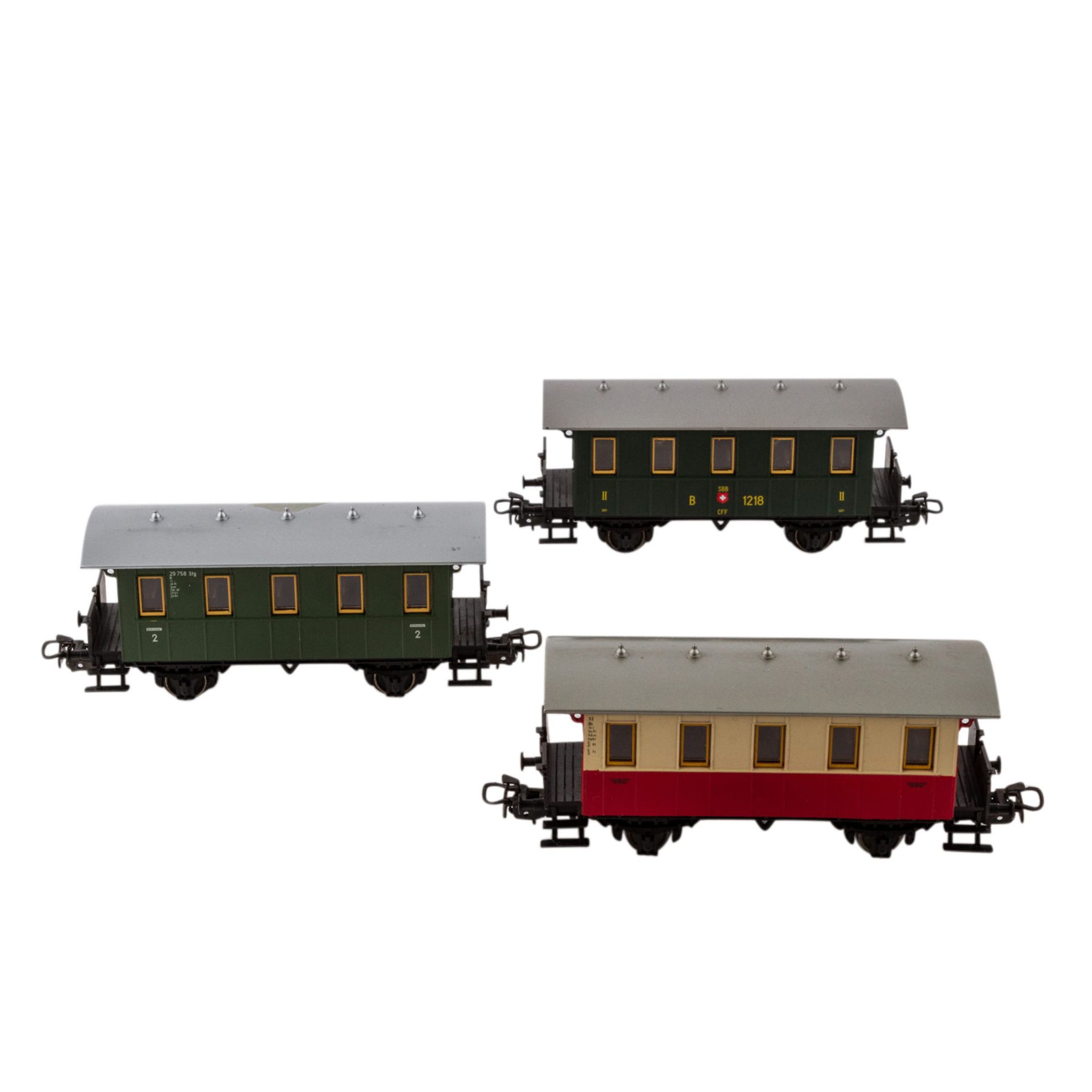 MÄRKLIN/ PRIMEX Konvolut von 19 Personenwagen, Spur H0,Blech- u. Kunststoff-Gehäuse, bestehend aus - Image 4 of 4