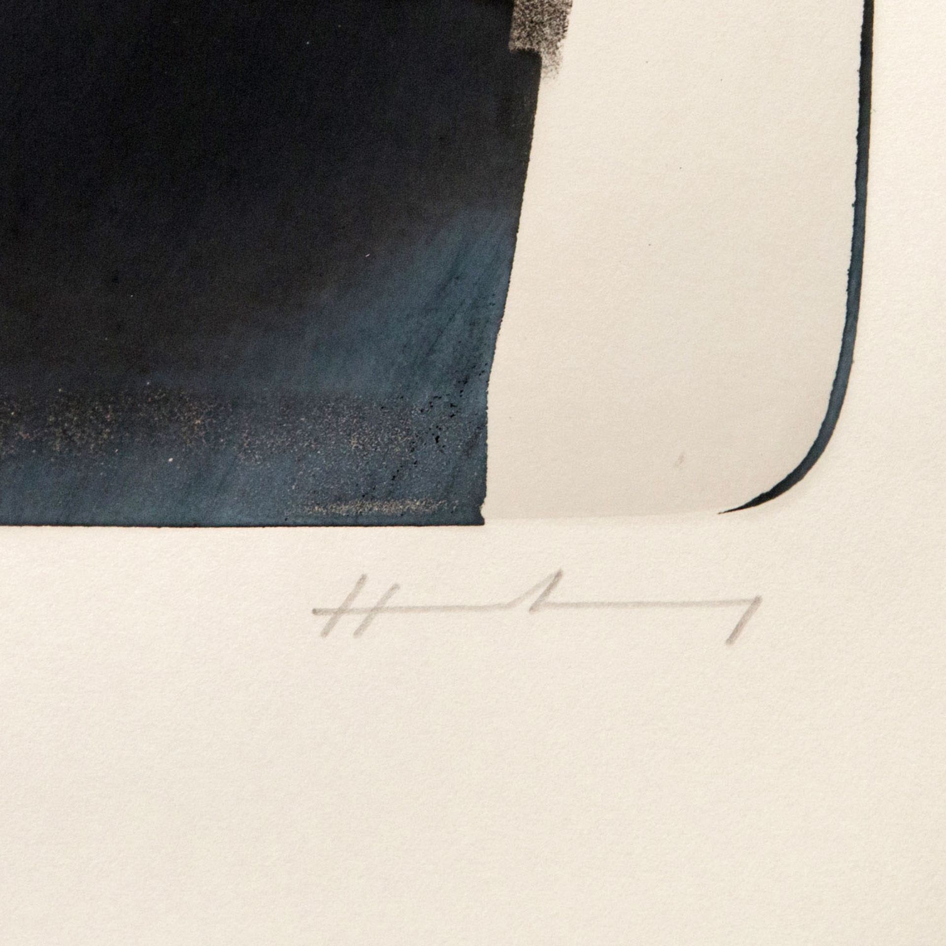 HARTUNG, HANS (1904-1989), "Abstrakte Komposition",Lithographie/BFK Rives (mit Wasserzeichen), u.re. - Image 4 of 5