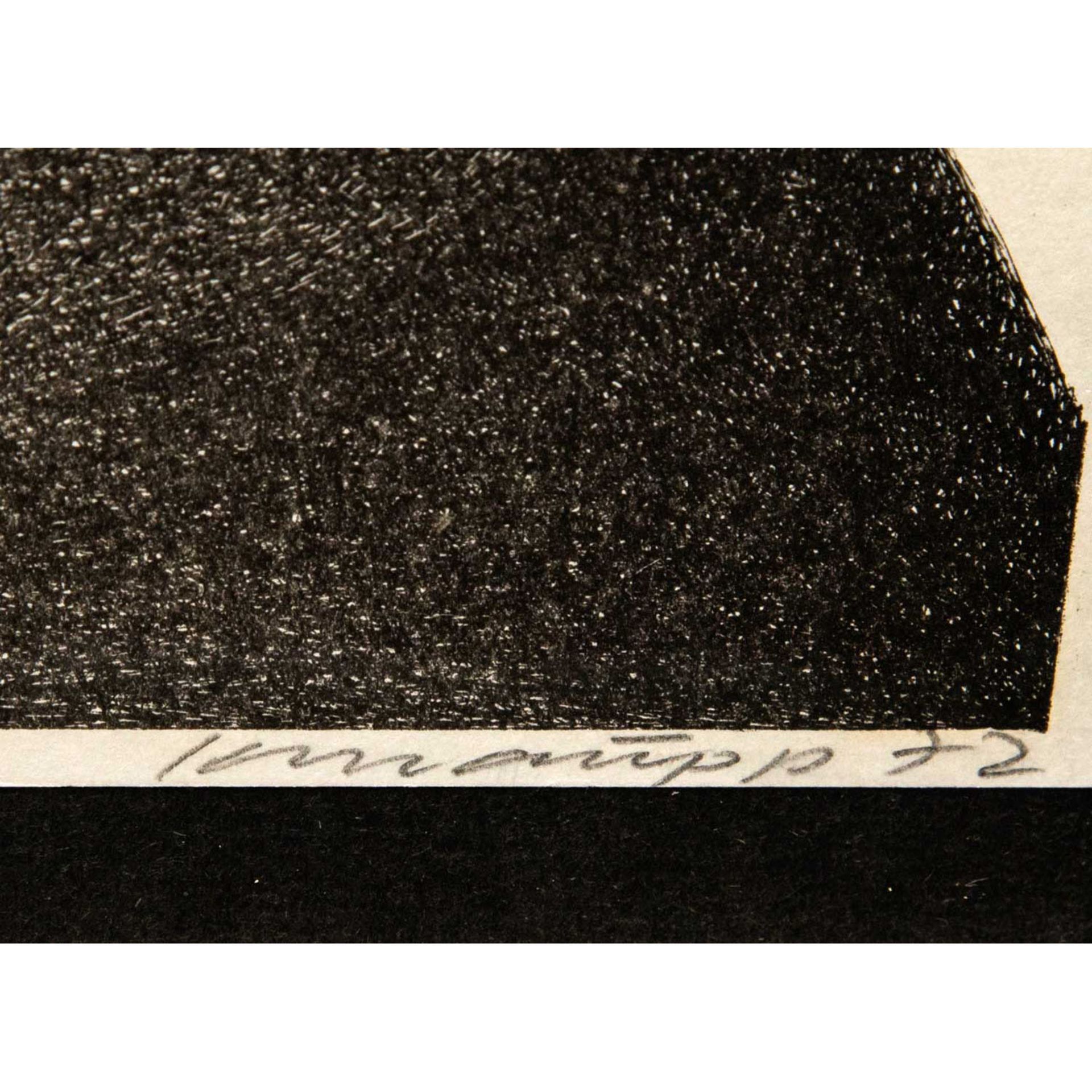 KNAUPP, WERNER (geb. 1936), "Vulkan",Lithographie/Papier, u.re. mit Blst. von Hand sign. u. dat. ( - Image 3 of 5