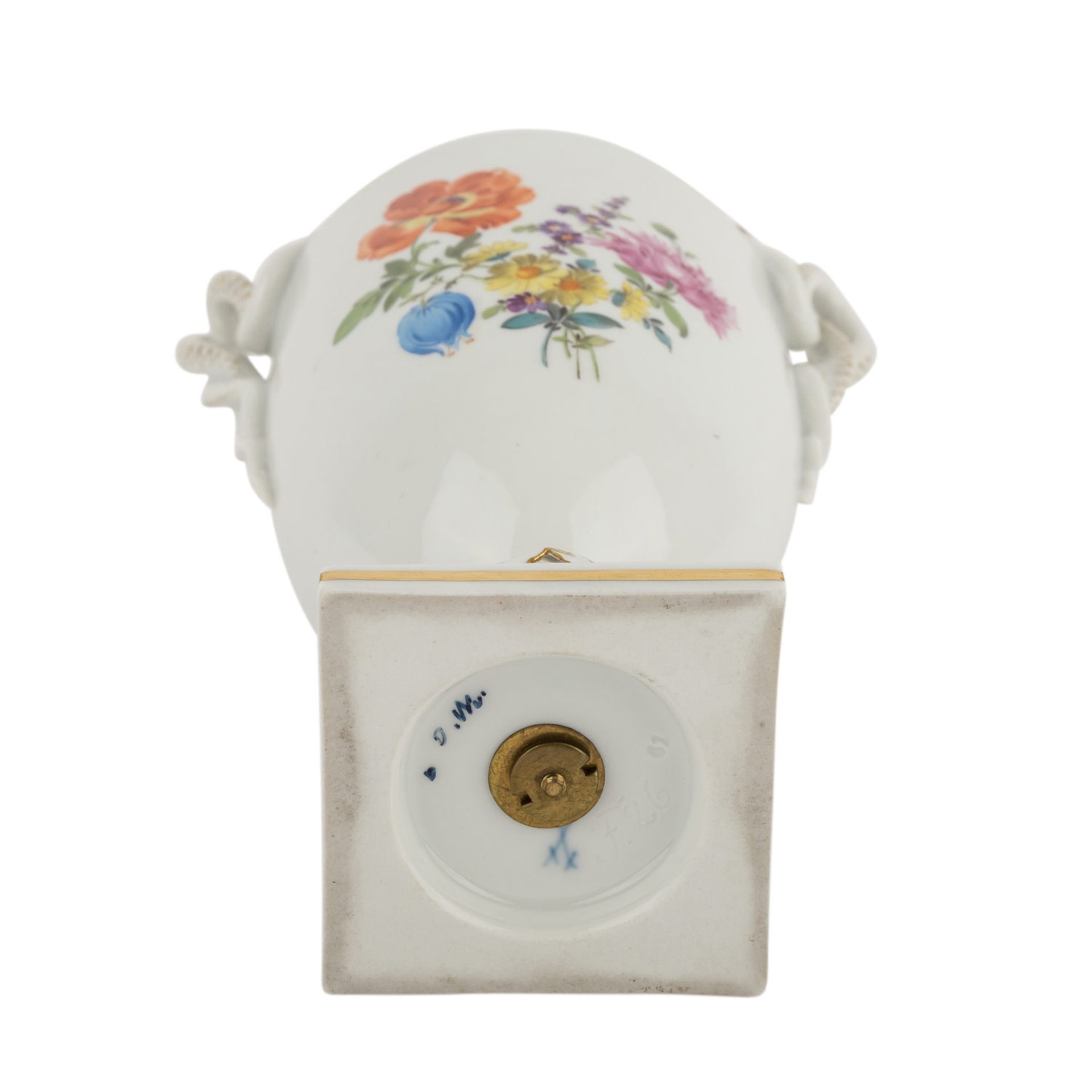 MEISSEN Schlangenhenkelvase, 20. Jh.Aus der fürstlichen Sammlung von Thurn und Taxis. Potpourri- - Image 7 of 9