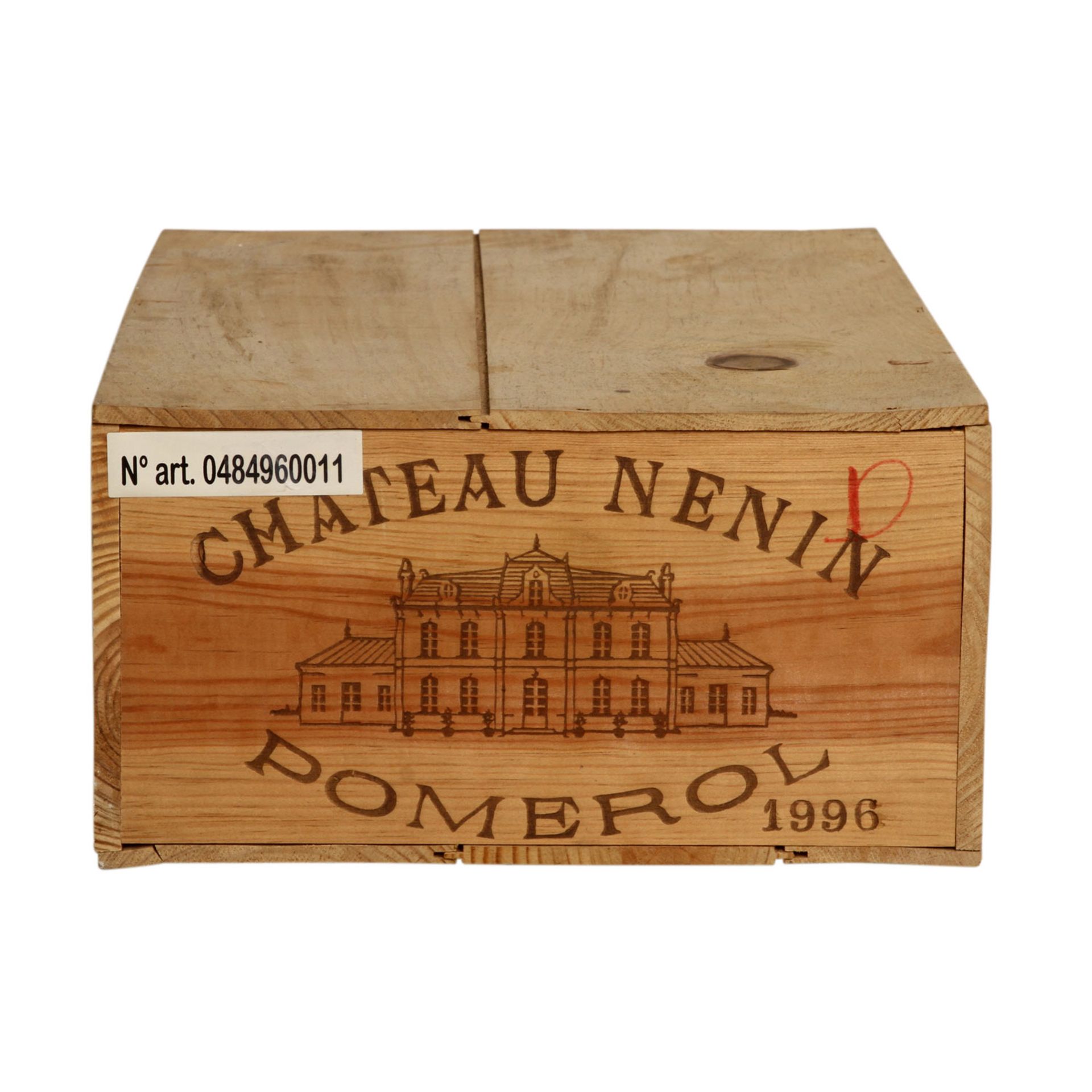 CHÂTEAU NENIN 12 Flaschen in Original Holzkiste, 1996Pomerol, Frankreich, Rebsorte: Bordeaux, 12 x - Image 2 of 2