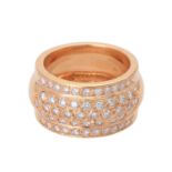 Ring mit Brillanten ca. 1,12 ct,FW (F-G)/IF (lt. Gutachten), WBW: 4.100 € (2009), RG 18K, RW: 55,