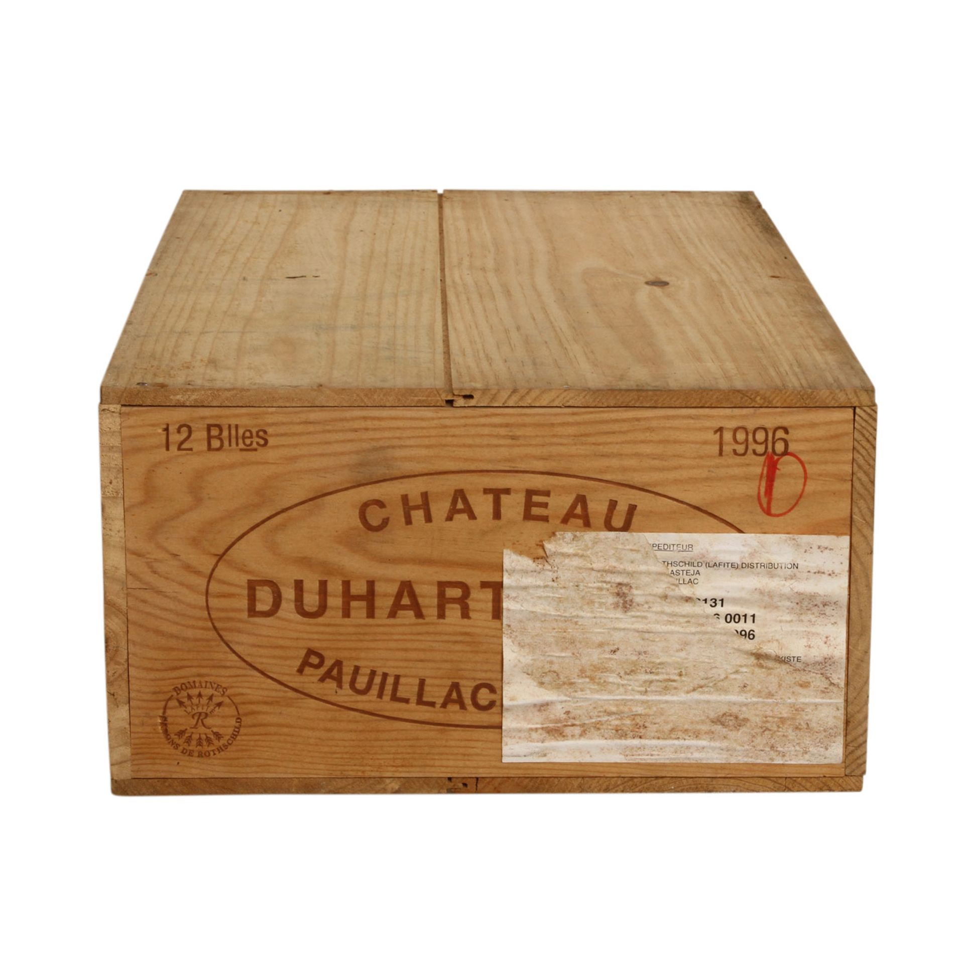 CHÂTEAU DUHART-MILON 12 Flaschen in Original Holzkiste, 1995Pauillac, Frankreich, Rebsorte: - Image 2 of 2