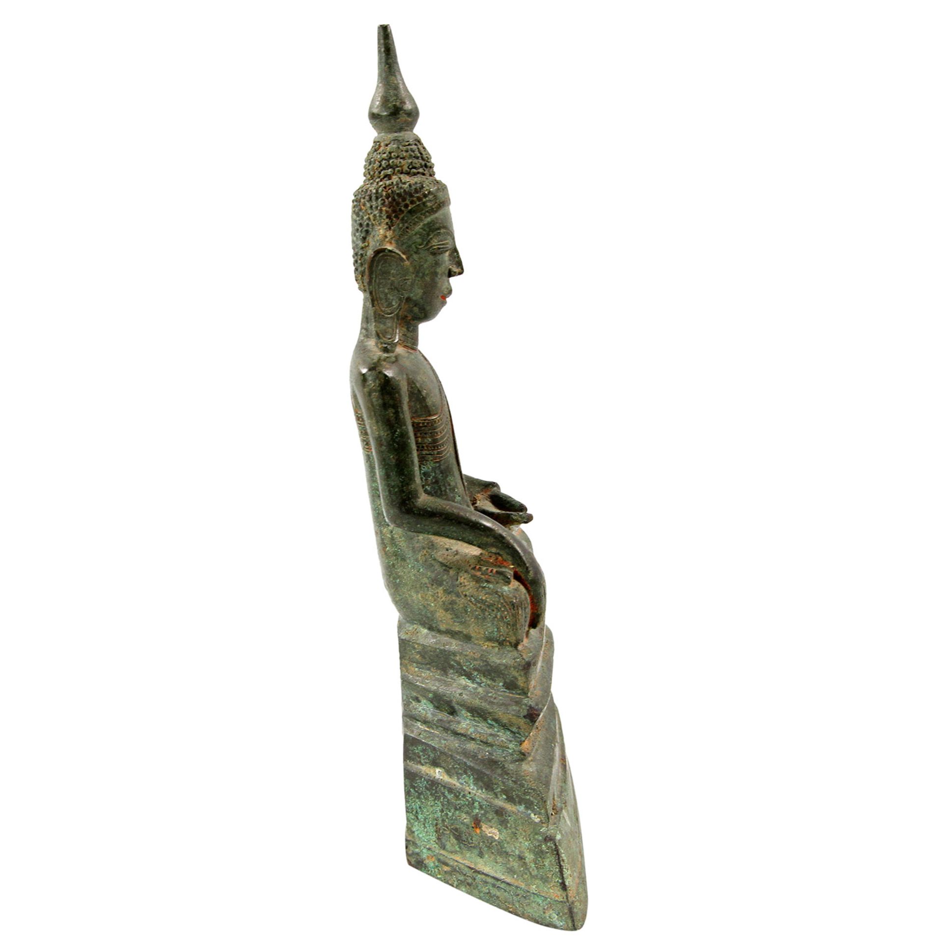 Bronze des Buddha Shakyamuni. THAILAND, wohl 19. Jh.H 22,5 cm. - Image 6 of 7