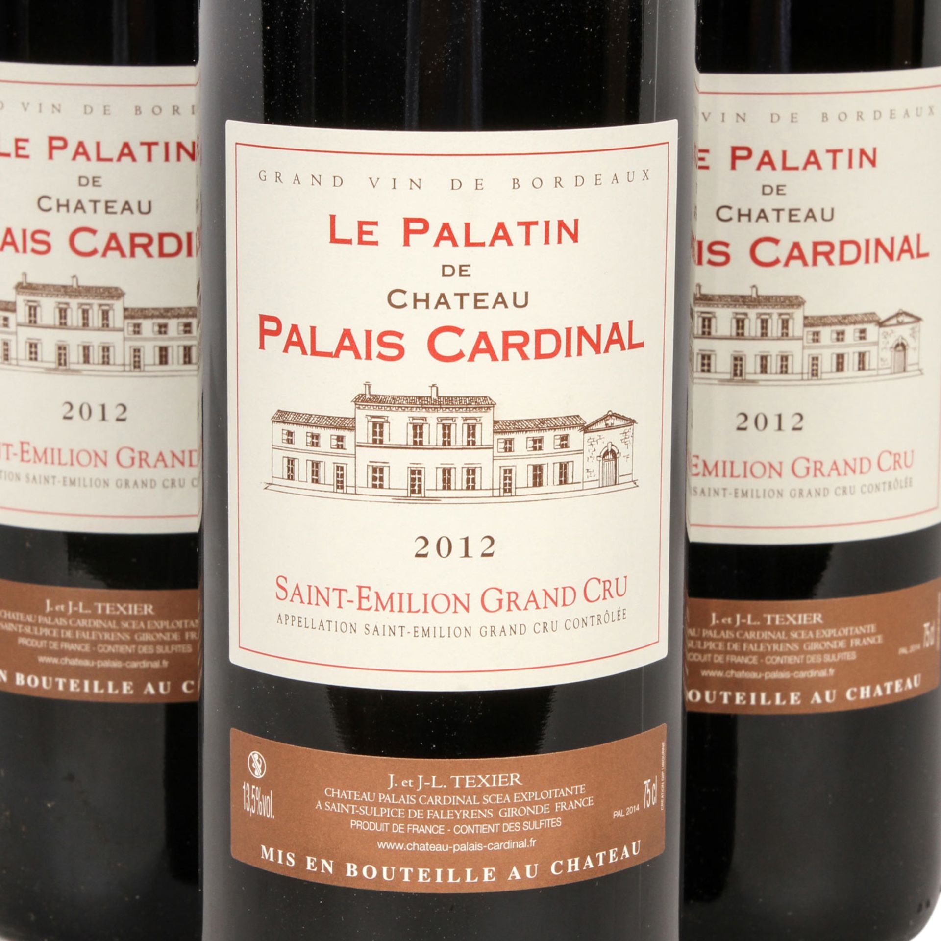 CHÂTEAU PALAIS CARDINAL 6 Flaschen LE PALATIN, 2012Saint-Emilion, Bordeaux, Frankreich, Rebsorte: - Image 3 of 3