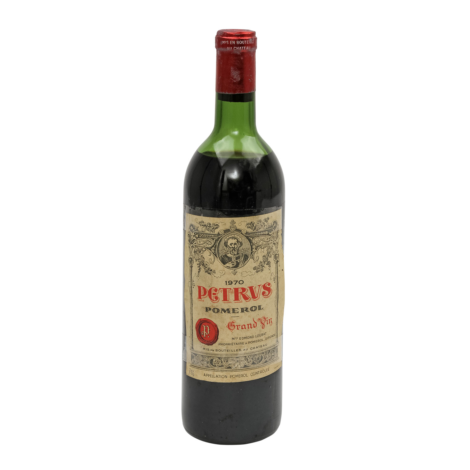 PETRUS, Pomerol, 1970Bordeaux, Frankreich, Rebsorte: Merlot, 13-15% Vol., 750 ml, Füllstand in der