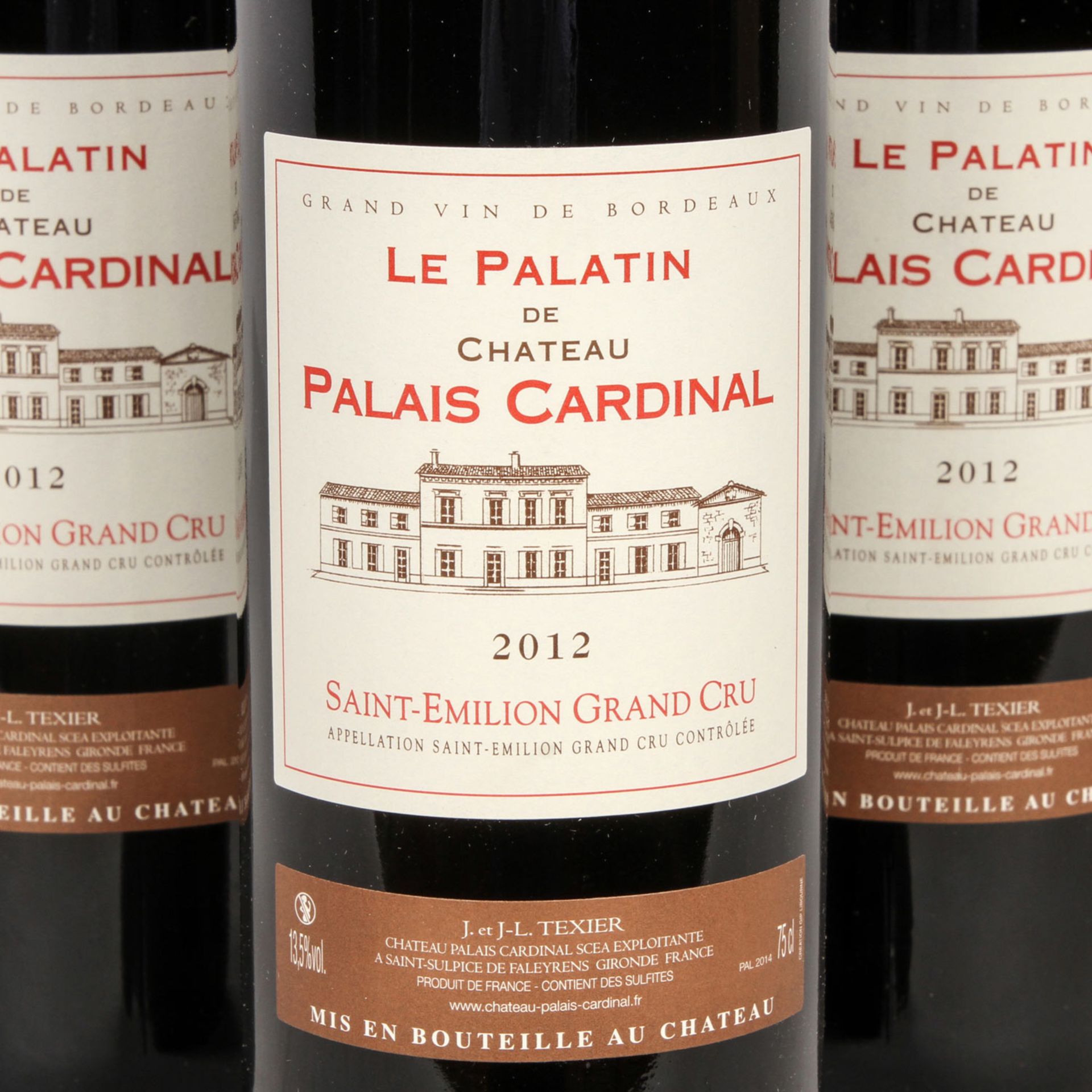 CHÂTEAU PALAIS CARDINAL 6 Flaschen LE PALATIN, 2012Saint-Emilion, Bordeaux, Frankreich, Rebsorte: - Image 3 of 3