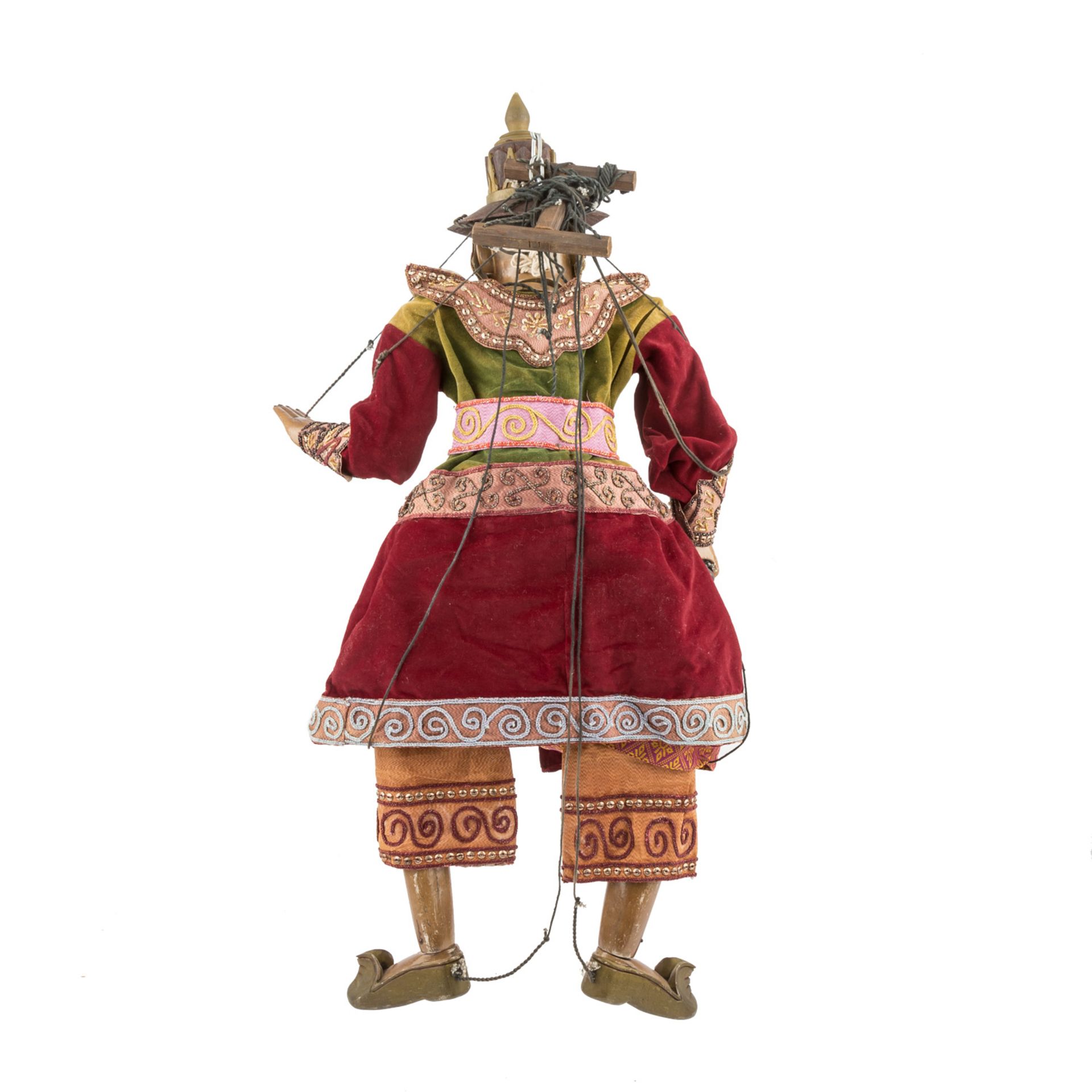 Prächtige Marionette aus Holz. THAILAND, 20. Jh..H ca. 75 cm. - Image 3 of 7