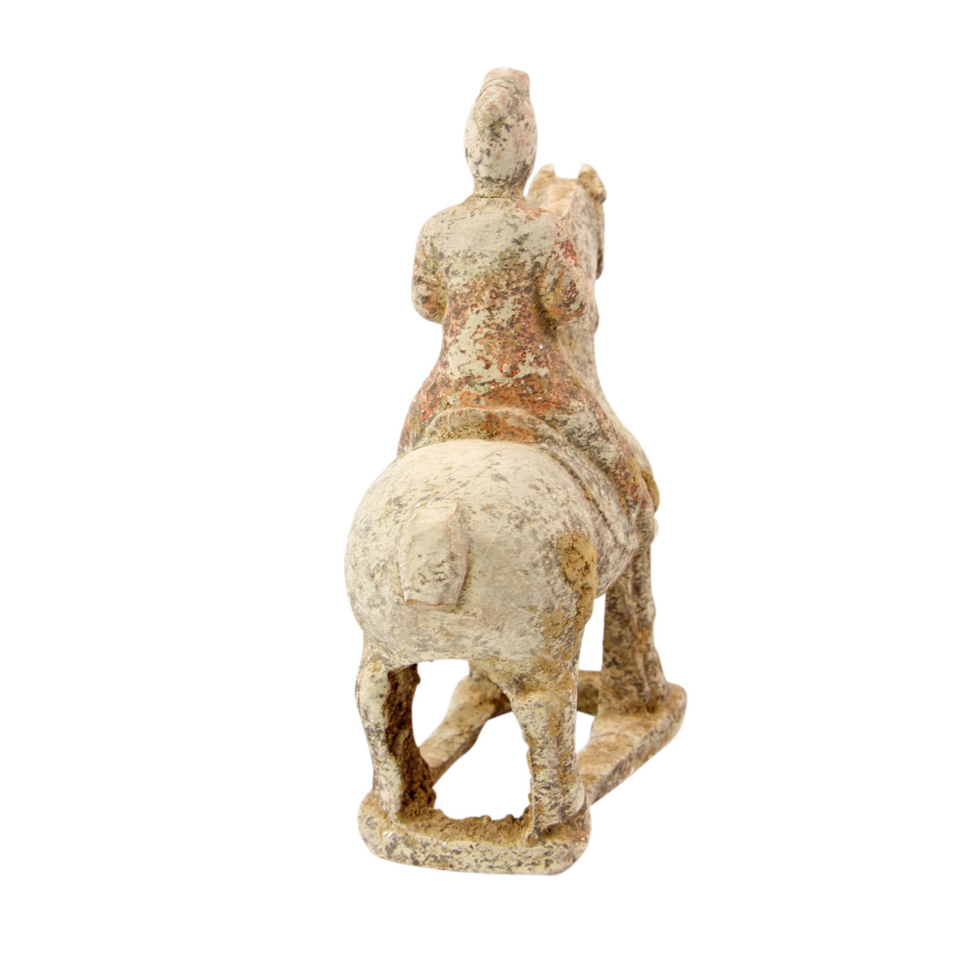 Pferd mit Reiter im Tang-Stil. CHINA, wohl um 1900.H ca. 19,5, besch. - Image 4 of 7