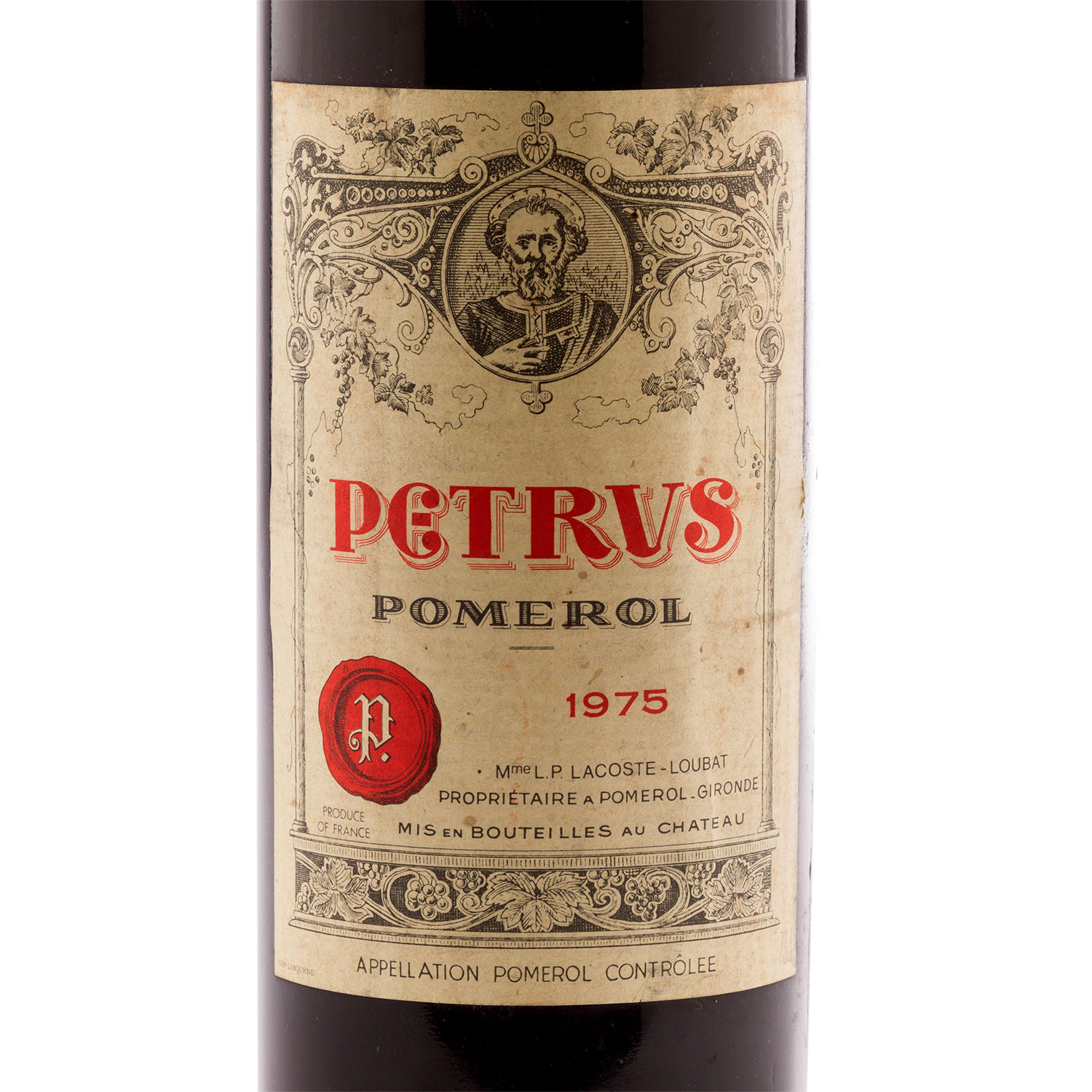 PETRUS, Pomerol, 1975Bordeaux, Frankreich, Rebsorte: Merlot, 13-15% Vol., 730 ml, Füllstand in der - Image 3 of 10