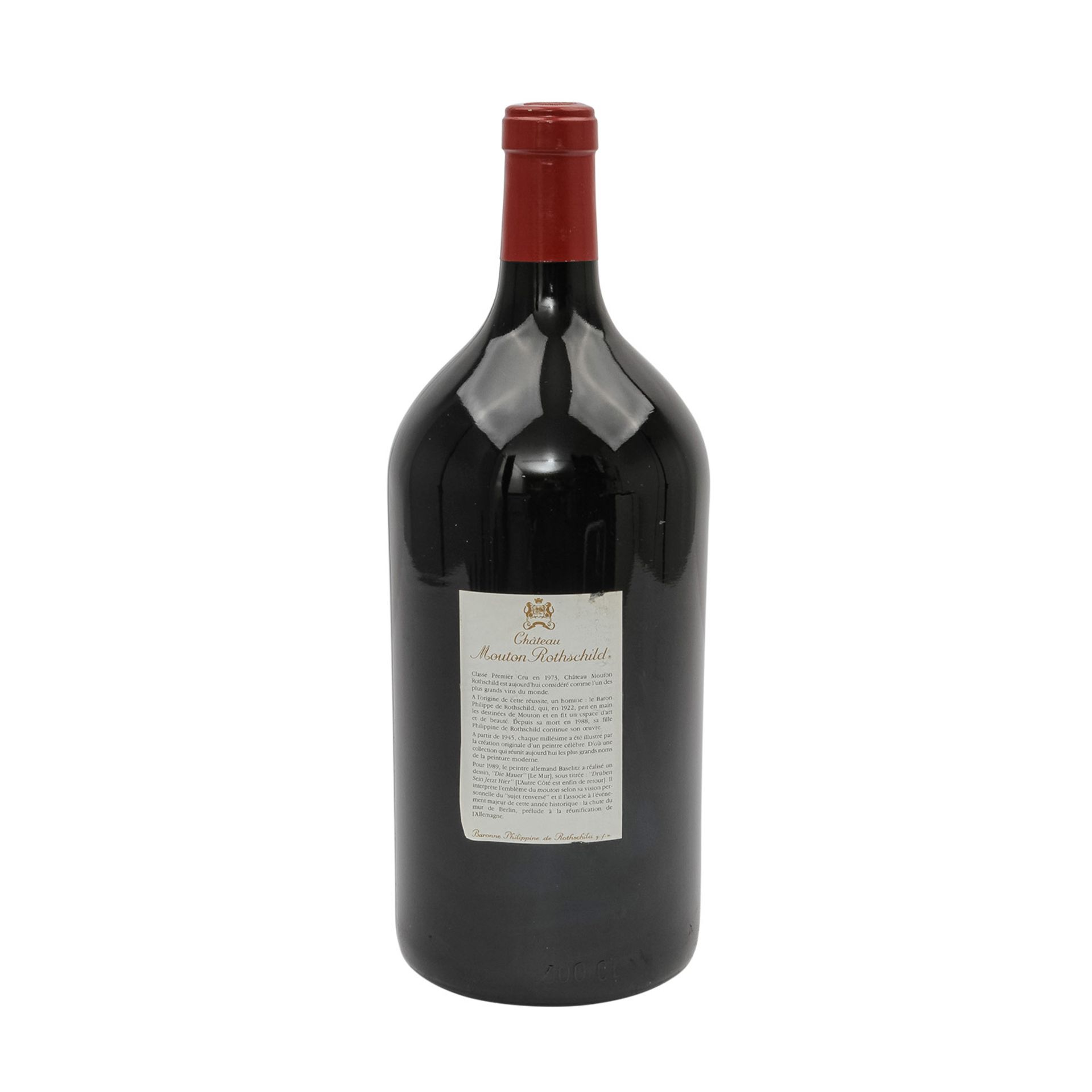 CHÂTEAU MOUTON ROTHSCHILD Doppelmagnum, Pauillac, 1989Bordeaux, Frankreich, Rebsorte: Bordeaux - Image 3 of 4