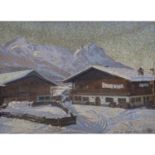VORNEHM, FRITZ (1899-?), "Winteralpenlandschaft"Pastell auf Papier, signiert datiert unten