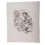 KOKOSCHKA, OSKAR (1886-1980), "Uriasbrief",Lithographie/BFK Rives (mit Wasserzeichen), u.re. mit