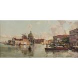 NEIPPERG (Maler 20. Jh.), "Venedig"Öl auf Leinwand, signiert, "Neipperg", verso Etikett Kunsthaus