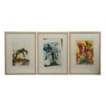 DALI, SALVADOR, NACH (1904-1989), drei Farblithografien: "Saint-Georges", "Don Quichotte", "Le