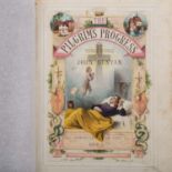 THE PILGRIM'S PROGRESS, AND OTHER SELECT WORKS BY JOHN BUNJANUm 1835, Einband aus geprägtem Leder