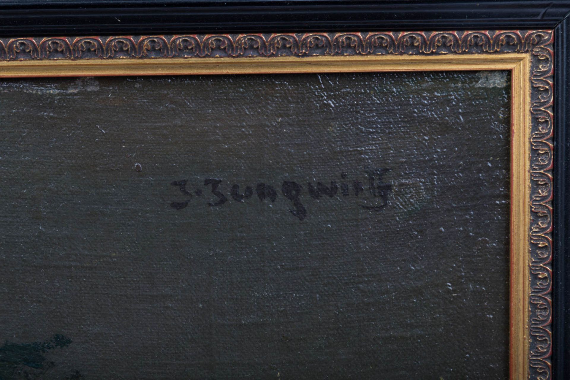 JUNGWIRTH, JOSEF ( 1869-1950), " Stillleben mit Karpfen"Öl/Leinwand auf Karton aufgezogen, - Bild 3 aus 4
