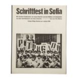 SCHRIFTFEST IN SOFIA, mit 14 Farbdrucken von Josua Reichertund 3 Blättern mit Alphabeten aus dem