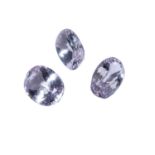 Morganit, 3 oval facetierte Steine, 12,95 ct.,helles Rosa.