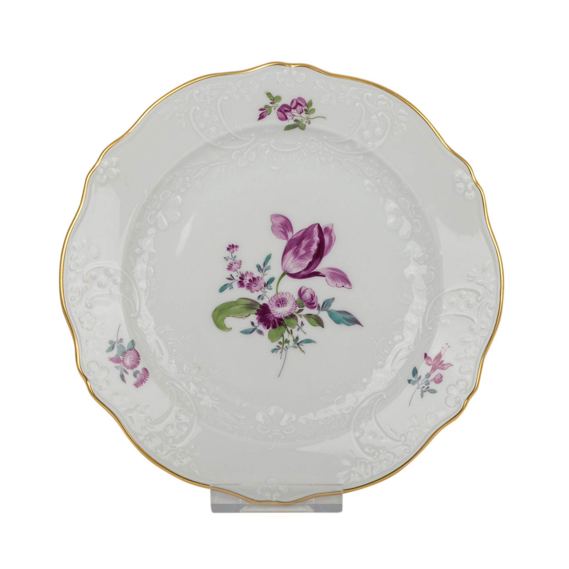 MEISSEN Kaffeeservice für 6 Personen "Blumenbukett, alte Manier", 20. Jh.Blumenbukettmalerei, alte - Image 5 of 7