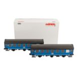 MÄRKLIN Personenwagen-Set "Tegernsee-Bahn" 5409, Spur 1,blau, 2 Personenwg., 2.Kl.,