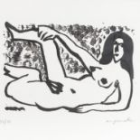 PENCK, A. R. (1939-2017), "Liegender weiblicher Akt",Lithographie auf BFK Rives (u.li.