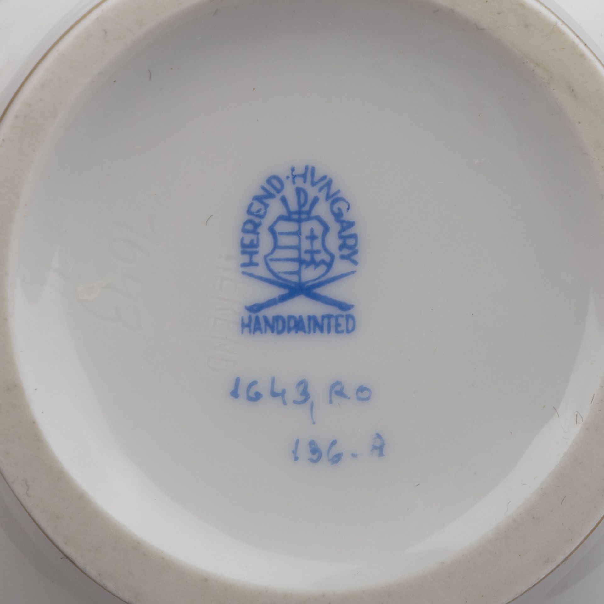 HEREND Mokkaserviceteile für 4 Personen, 20. Jh.Dekor "Rothschild", bestehend aus 4 Tassen/UT, - Image 4 of 5