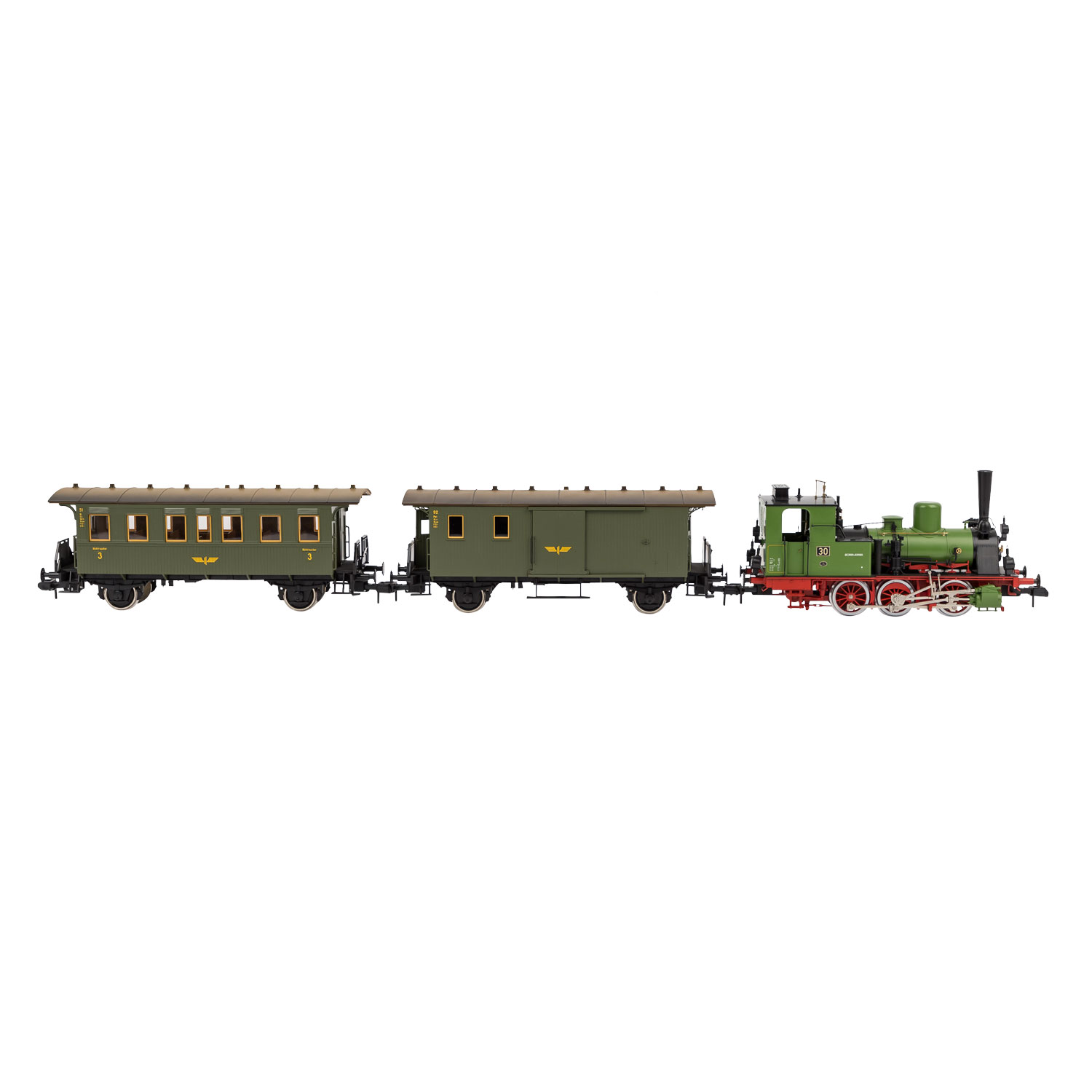 MÄRKLIN Personenzug "Chanderli" der EUROVAPOR 5513, Spur 1,bestehend aus Tenderlok T3 BN 30, - Image 2 of 12