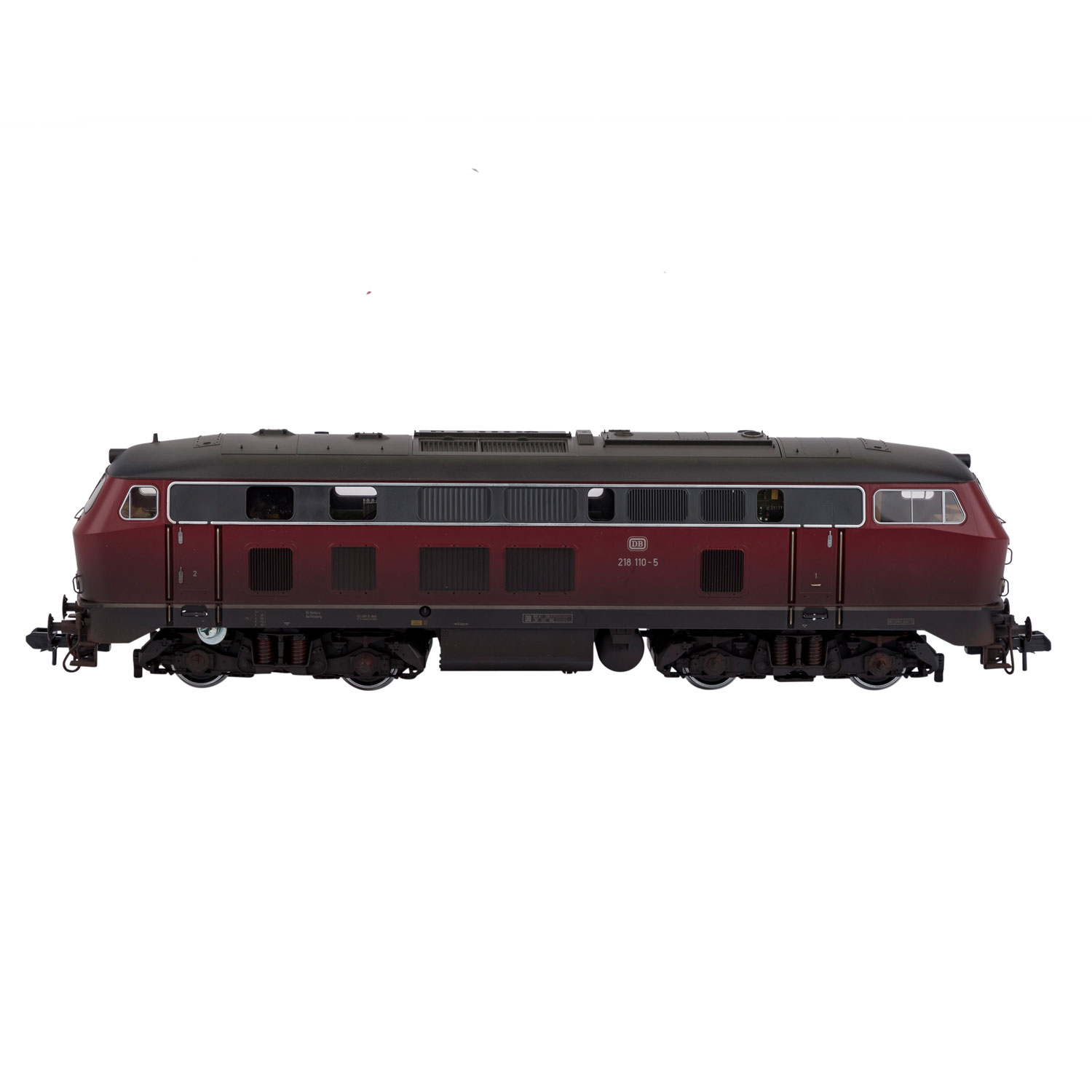 MÄRKLIN Diesellok 85571, Spur 1,Kunststoff-Gehäuse, rot/grau patiniert, BR 218 der DB, BN 218 110-5. - Image 2 of 3