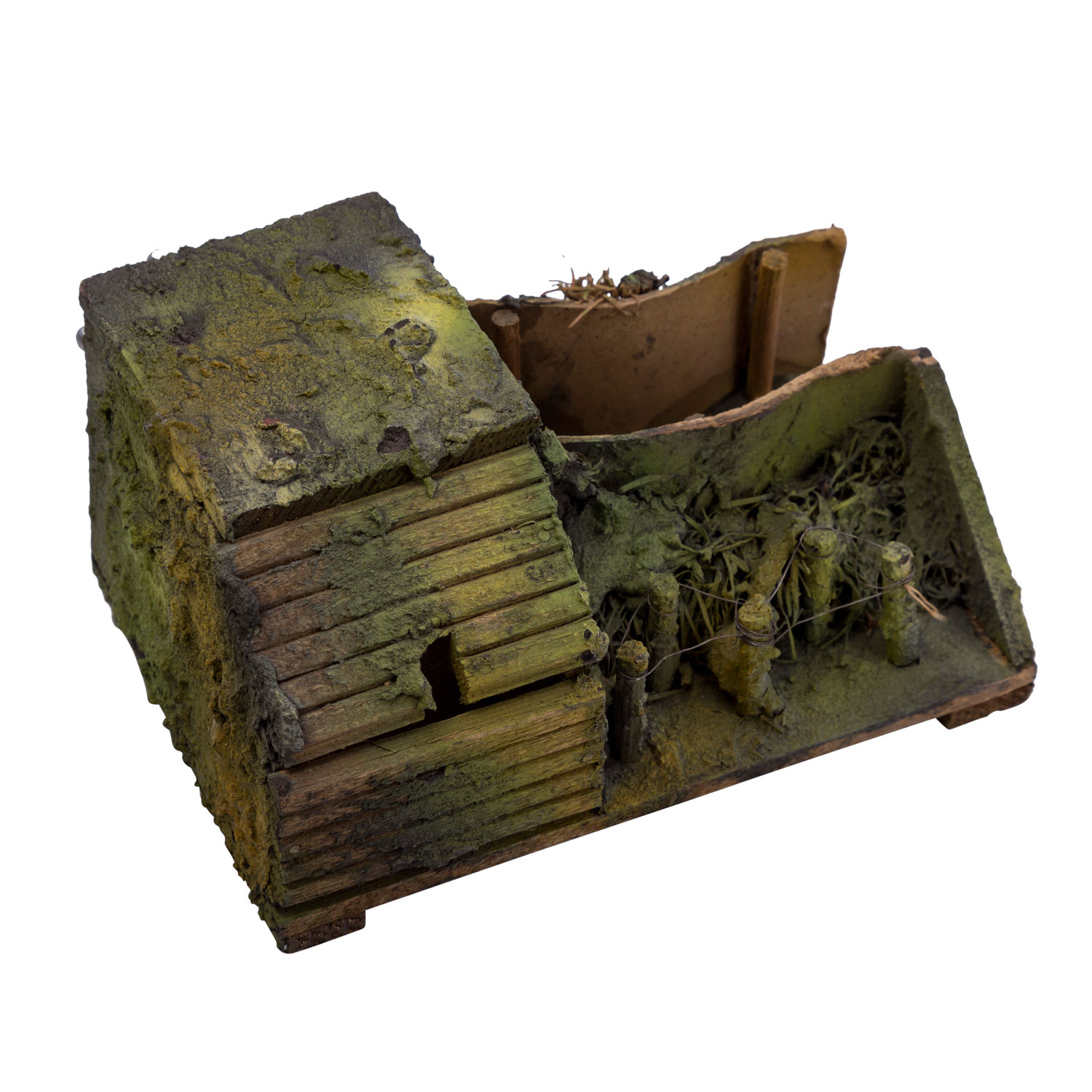 Zubehör für die Militäranlage,13-tlg., Holz/Masse, bestehend aus Brunnen, Bunker, Schützengräben - Image 4 of 5