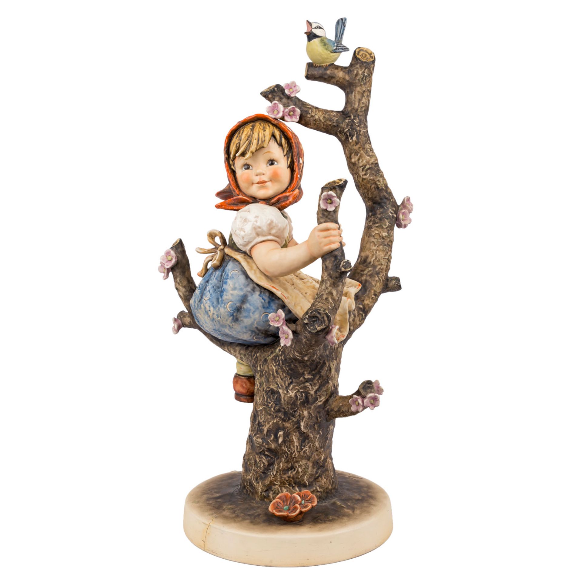 GOEBEL große Hummelfigur "Apple Tree Girl/Frühling", 1979. RARITÄT!Entwurf 1940 von Arthur Möller,