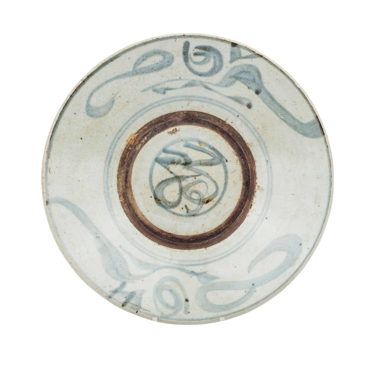 Konvolut: 5 Teile Keramik, blau-weiss. ASIEN.4 Schalen, 1 Deckeldose, D 10-28 cm, Altersspuren, - Image 2 of 7