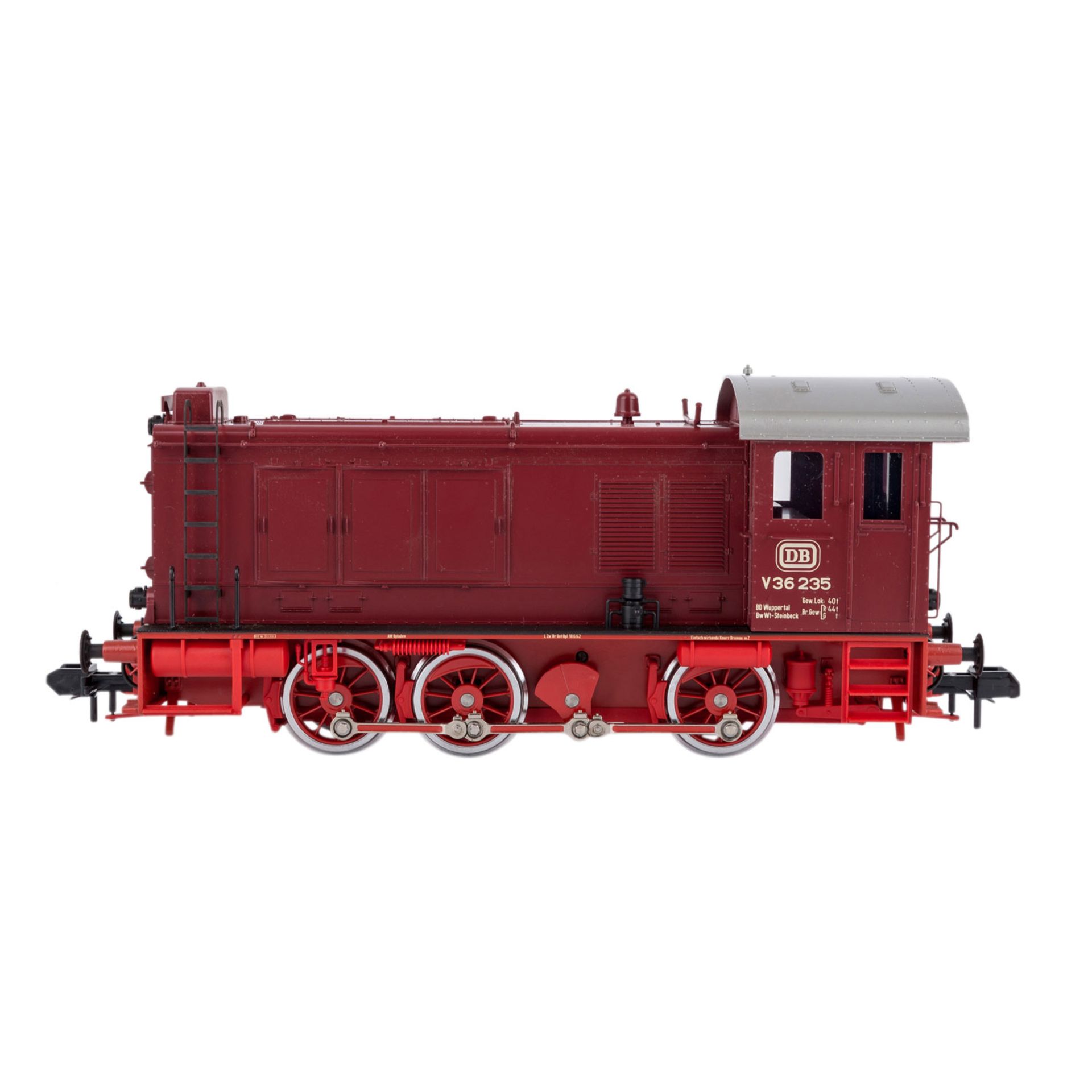 MÄRKLIN Diesellok 55301, Spur 1,dunkelrot, BR V 36 der DB, BN V 36 235, Telex, - Bild 2 aus 3