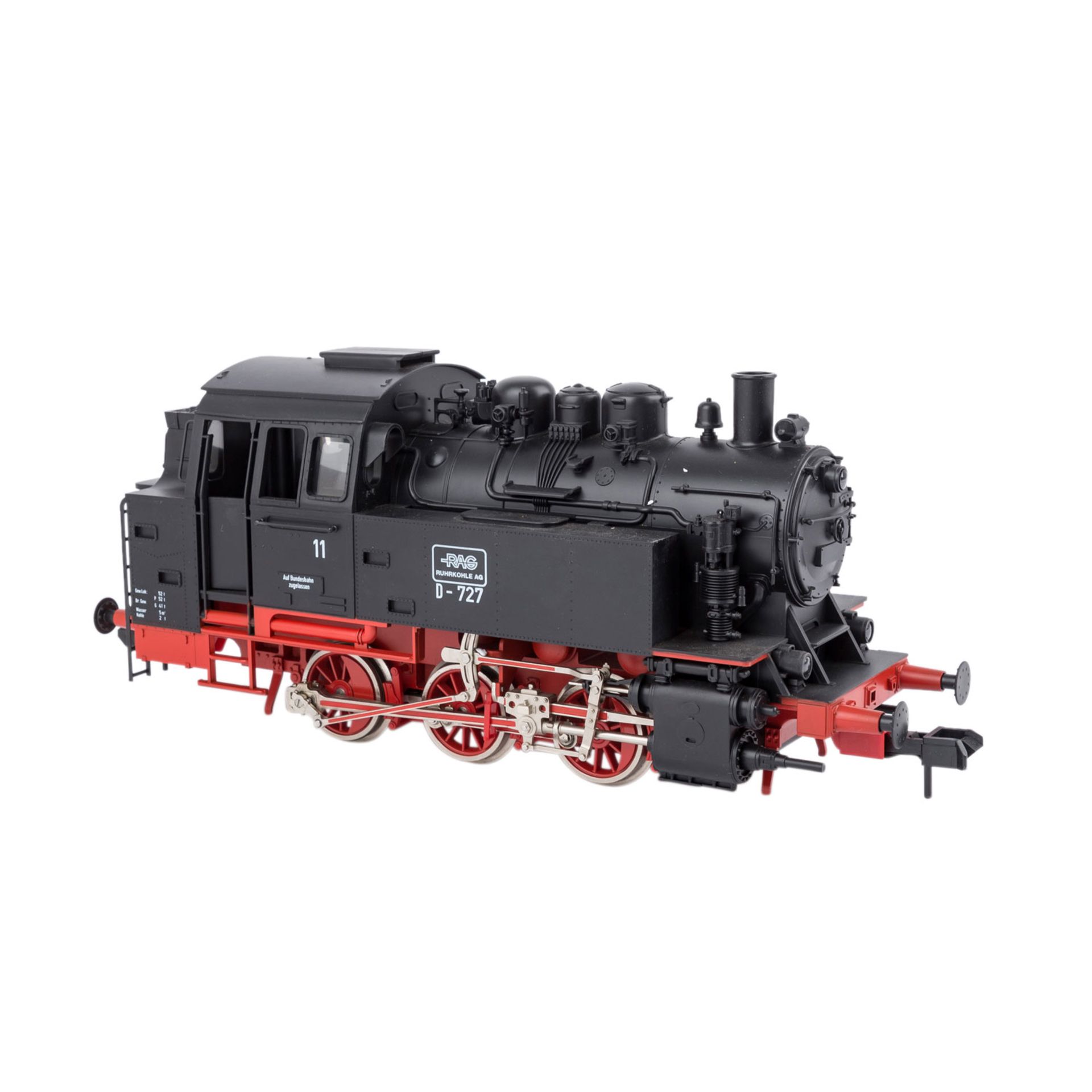 MÄRKLIN Tenderlok 85504, Spur 1,schwarz/rot, BR 80 der RAG, BN D-727. Im Originalkarton (l. - Bild 3 aus 5