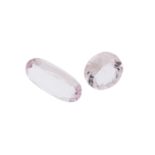 Morganit (2), insgesamt 6,9 ct.,rund und oval.,