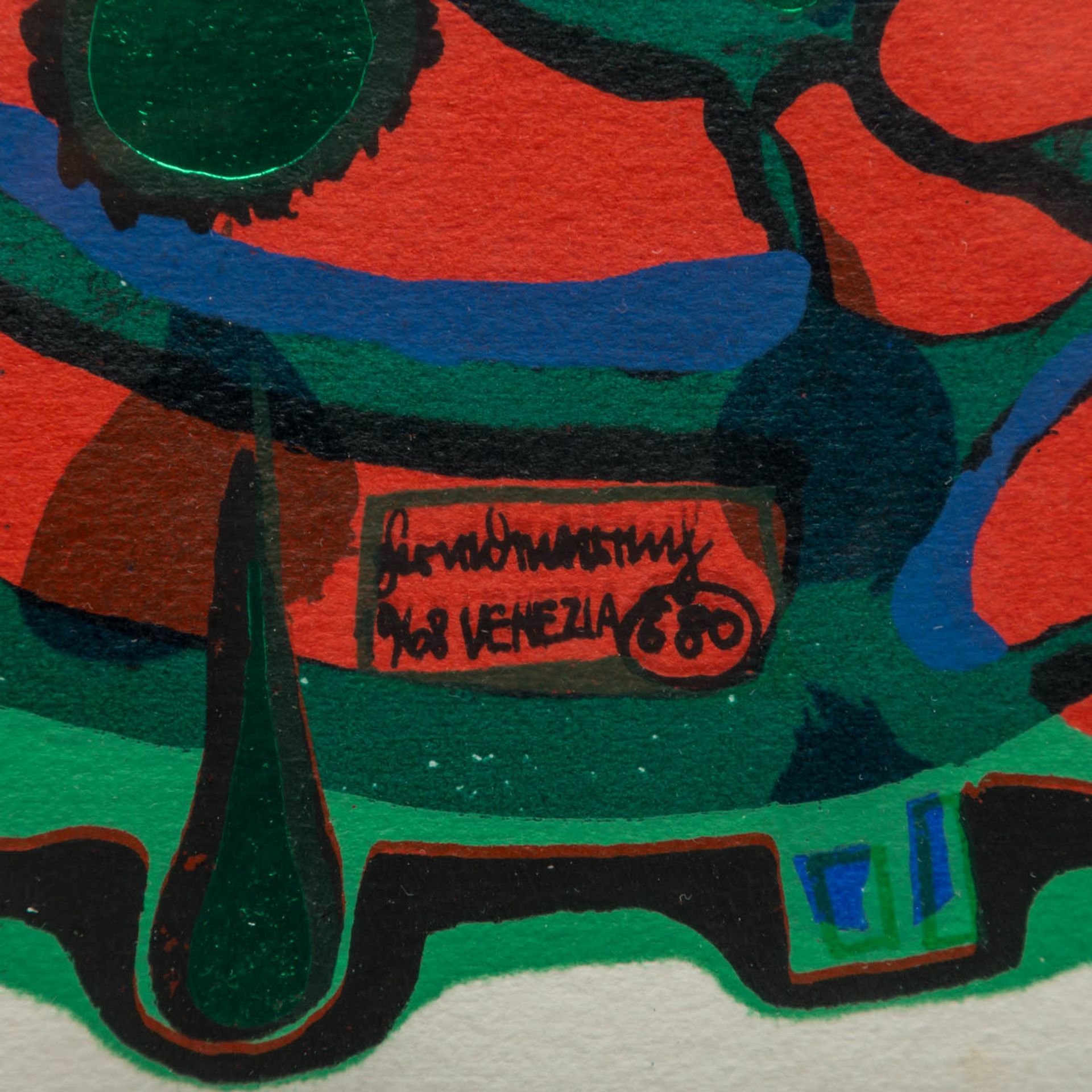 HUNDERTWASSER, FRIEDENSREICH (1928-2000) "Sad not so sad is rainshine" aus: "Rainday on a rainy - Image 3 of 5